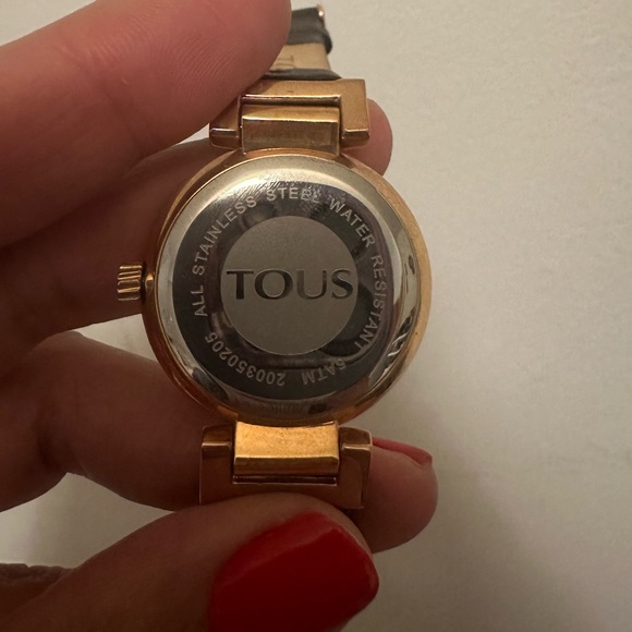 Tous watch of leather coffee with gold - Picture 4 of 5